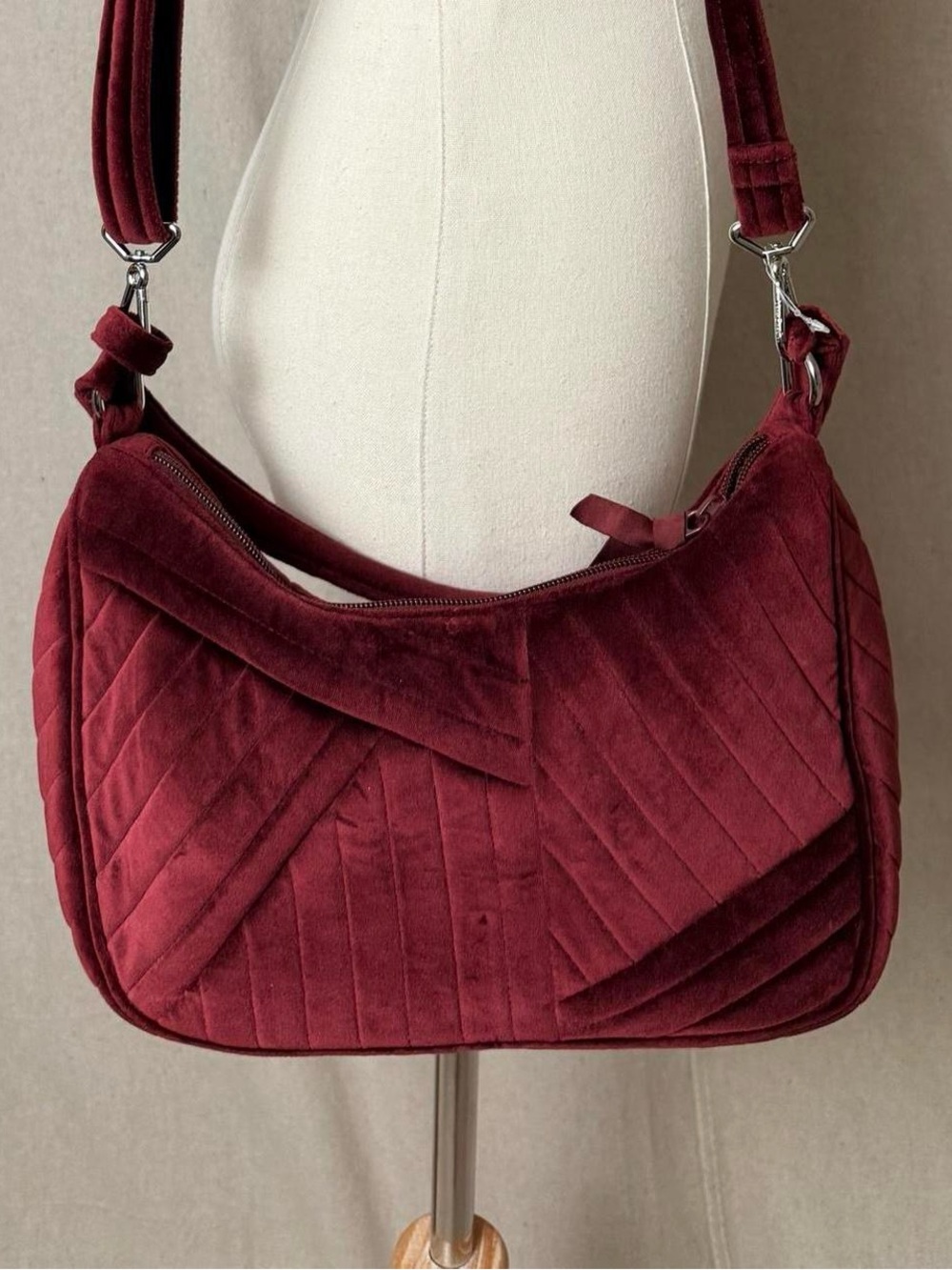 Velvet Shoulder Bag